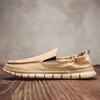 Men's Large Size Breathable Canvas Slip-On Shoes, Old Beijing Style Umbrella Cloth Sneakers