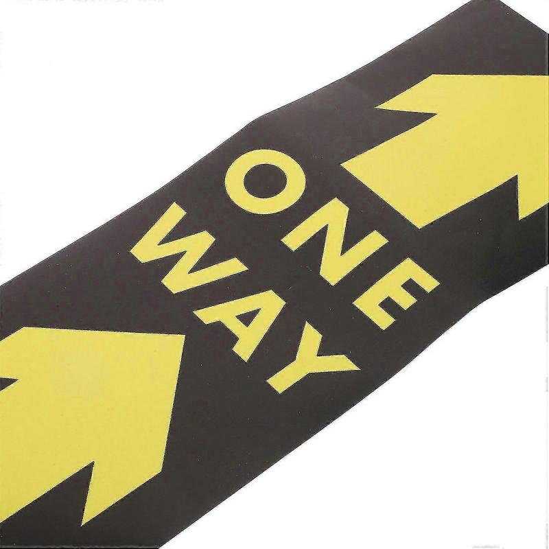 Directional Arrow Sticker Safety Distance Sticker for One Way Floor Decals 12Pcs