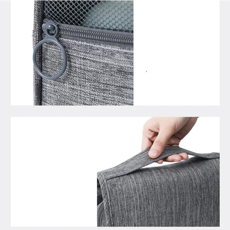 Oxford Fabric Men Business Portable Storage Bag Toiletries Organizer Women Cosmetic Bag Waterproof Hanging Travel Wash Pouch