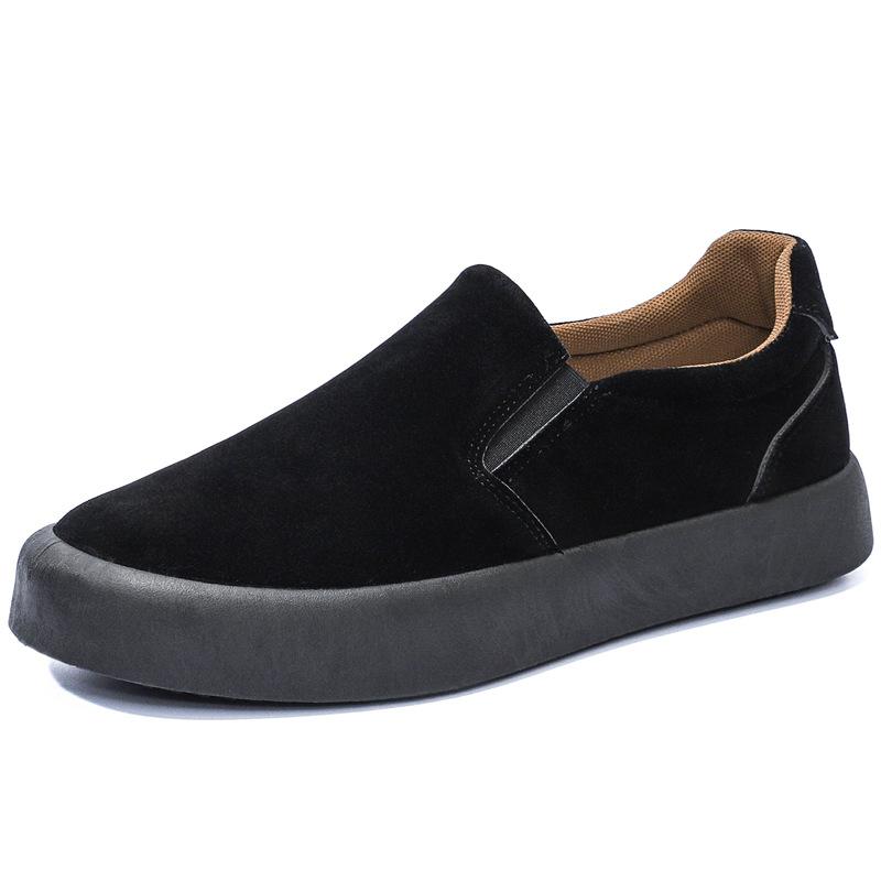 2025 autumn new men's shoes Korean version fashion Doudou shoes youth casual shoes British style single shoes loafers
