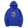 Trendy Men's Plus Velvet Hooded Pullover Sweatshirt: European American Style, Spring Autumn Print, Versatile for Couples