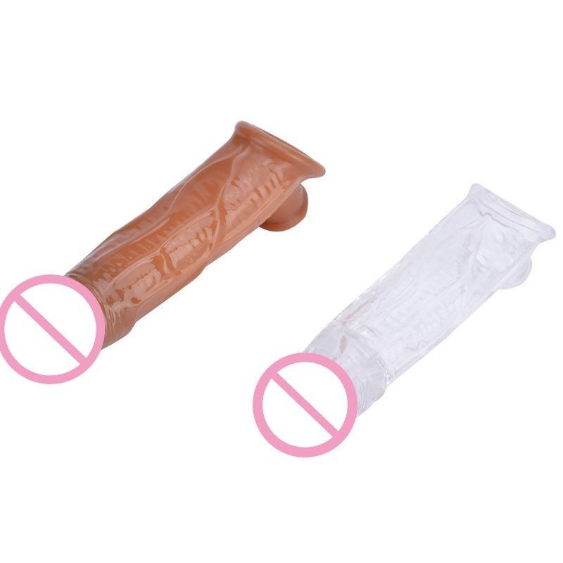 Mužská dilda Kondom Oddálení ejakulace Návlek na penis Mužský kroužek na zvětšení penisu Sexy hračky pro muže Extender pro muže Enhancer Sexy Toy