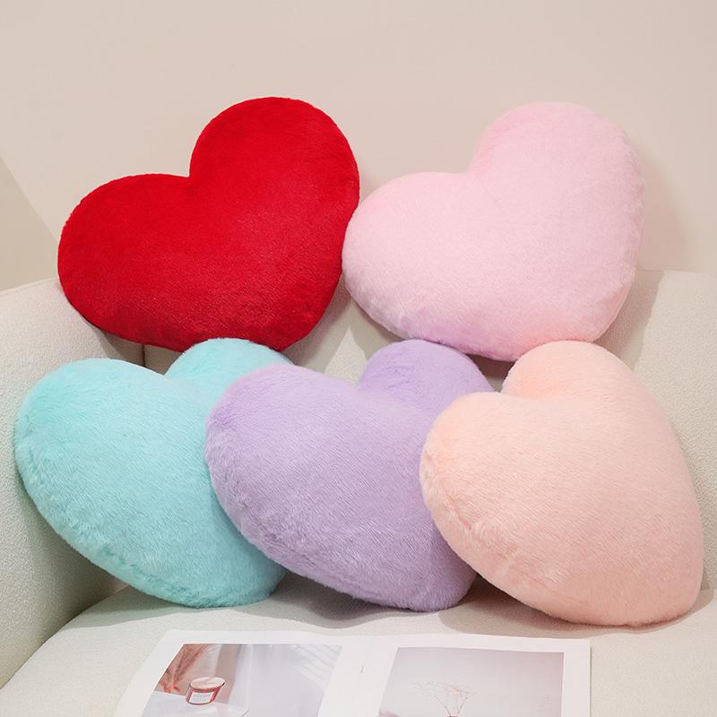 10/36CM Simulation Heart Shaped Plush Throw Pillow Soft Sofa Cushion Stuffed Plushie Toys Cute Small Pendant Valentine's Gifts