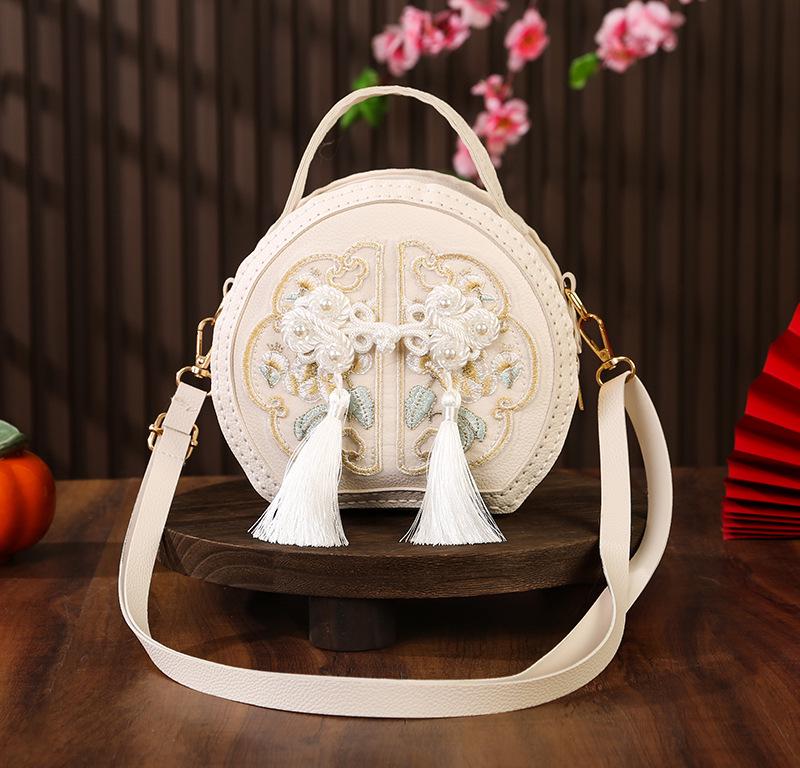 

«Круглая сумка через плечо с вышивкой в китайском стиле — универсальная сумка через плечо своими руками для женщин»