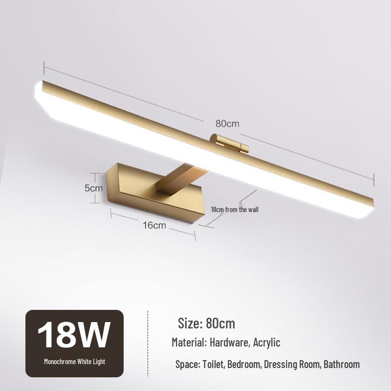 Nordic Minimalist LED Vanity Mirror Light for Bathroom
