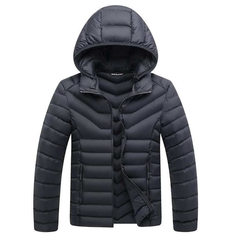 Winter new men's casual cotton-padded clothes flow fashion hooded cotton-padded clothes men's thickened cotton-padded jackets men's