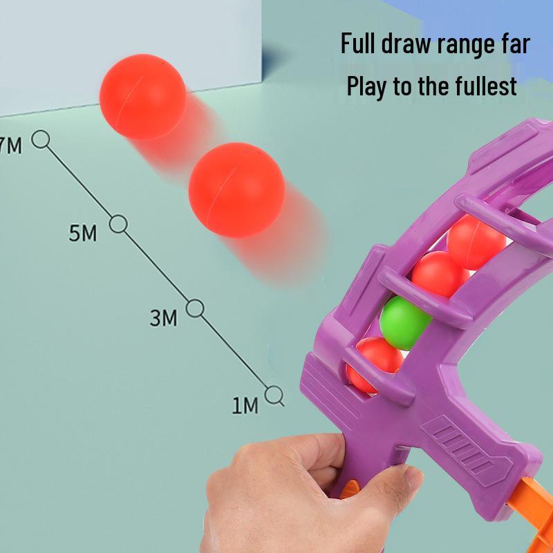 Radish Soft Ball Bow & Arrow: Parent-Child Interactive Shooting Toy with Elastic Plastic Target