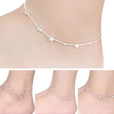 Anklet Exquisite Adjustable Women Star Heart Beads Pendant Foot Bracelet for Shopping