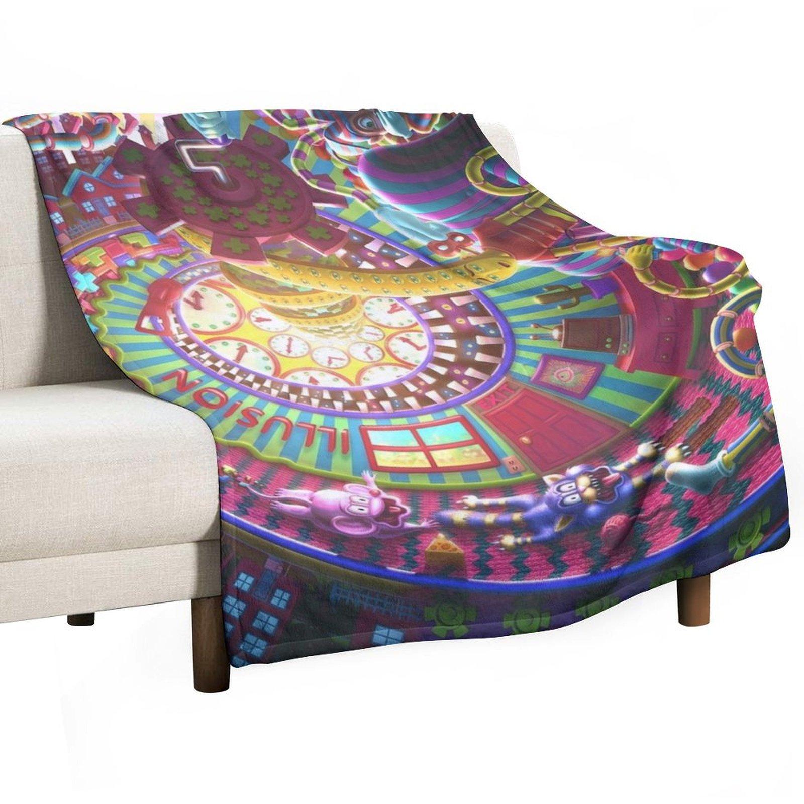 Bend like us Throw Blanket Furry Single christmas gifts anime Blankets 30x40in