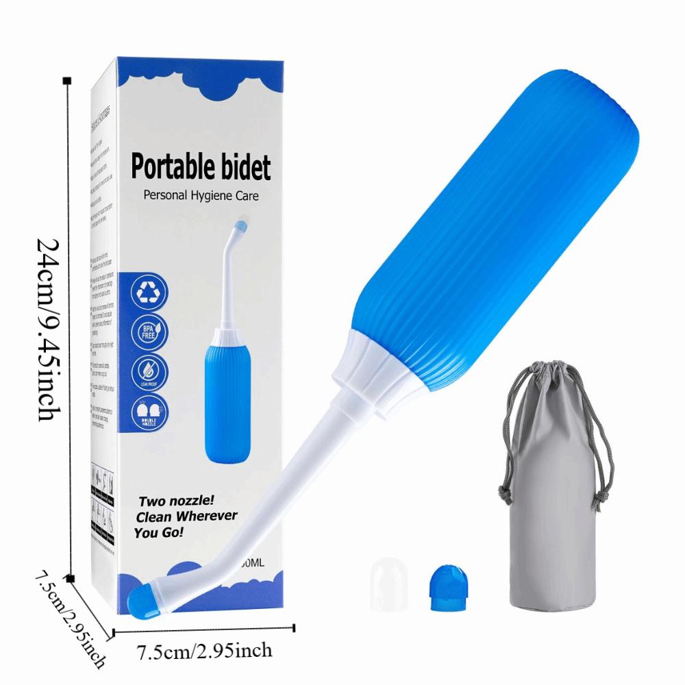 500ml Portable Bidet Spray Large Capacity Private Parts Flushing Device Travel Use