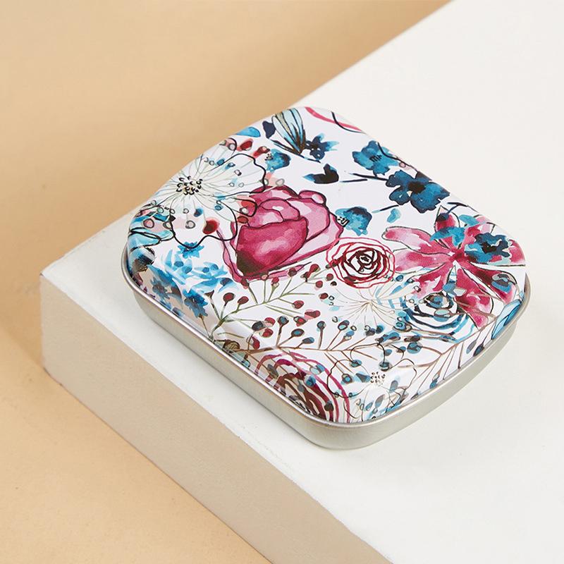 

Mini Tin Box Metal Hinged Empty Tins With Lid Portable Rectangular Small Storage Container Candy Pill Cases For Home Organizer