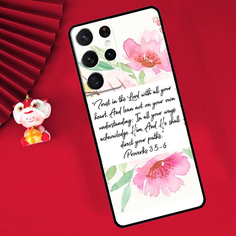 Bibelvers Hülle Für Samsung Galaxy S25 S26 Ultra S22 S23 S24 Ultra S20 S21 Plus S10 S25 FE Abdeckung Funda