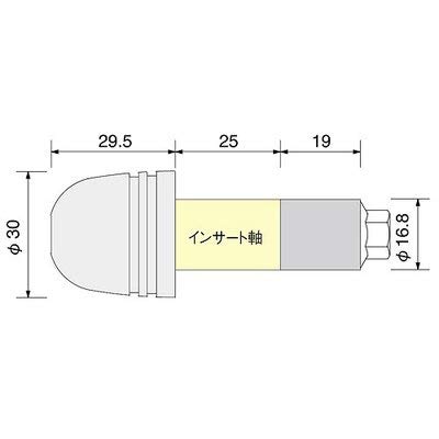 HURRICANE Aluminum Side Cap P30 Bullet Type Gold HB0308G Bar