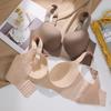 Large Size Smooth Surface Bra for Women Seamless Bra Double Breasted Slim Gathered and Adjusted Bra