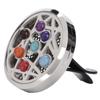 Stainless Steel Car Diffuser Air Freshener Vent Clip Aromatherapy Essential Oil Clip Locket with 4 Pads for Home Office