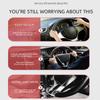1Pair Carbon Fiber Leather Car Steering Cover 1K Micro Fiber Leather PVC Wheel Booster Cover Non-Slip Universal