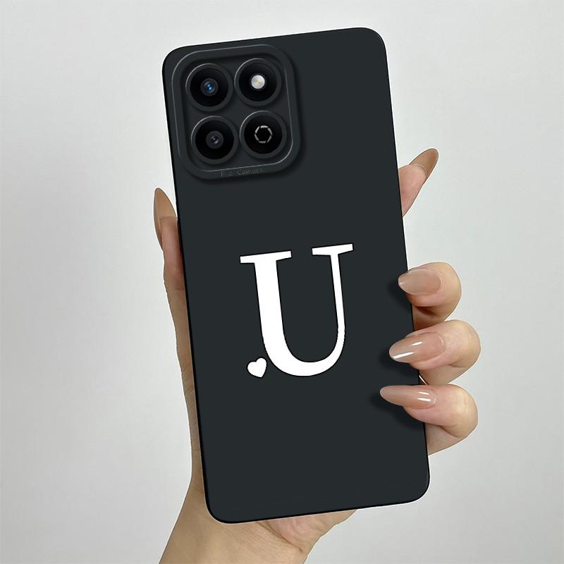Funda for Honor 200 Smart Case Camera Lens Protection Cute Letters Silicone Shockproof Phone Cover for Honor 200 Smart 5G Capa