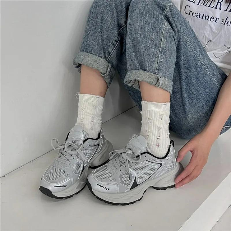 New Women's Shoes Fashion Women Sneakers Woman Vulcanize Shoes Korean Female Platform Thick Sole Casual Lady Shoes Female