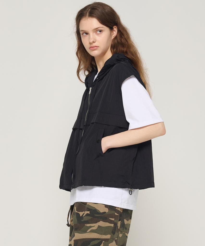 Cargobros For Woman Light Utility Hooded Vest (Black)