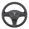 For Tesla Model 3 Model S Model Y Model X Roadster Car Steering Wheel Cover 2019-2025 Auto Interior Steering Wheel Accessories