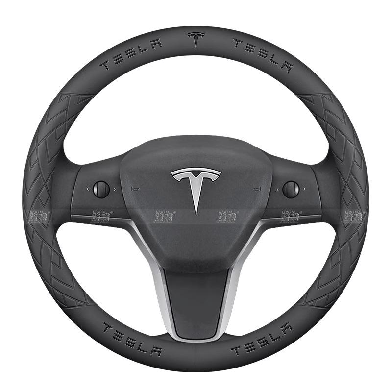 For Tesla Model 3 Model S Model Y Model X Roadster Car Steering Wheel Cover 2019-2025 Auto Interior Steering Wheel Accessories