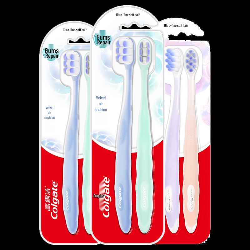 Colgate Cloud Jelly & Velvet Cushion Ultra-Soft Toothbrush Twin Pack