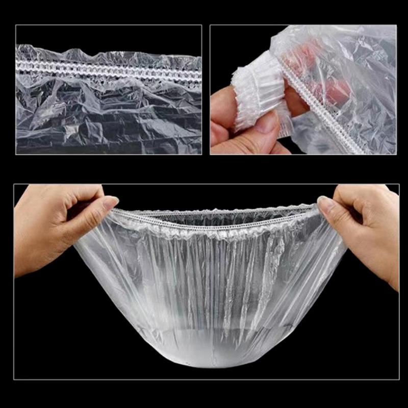 100Pcs Einweg Dusche Caps Baden Baden Wasserdichte Erwachsene Haar Trocknen Caps