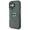 Karl Lagerfeld Klhmp16Shlschk Iphone16 6.1 Czarny/Black Hardcase Iml Metal Choupette Head Magsafe