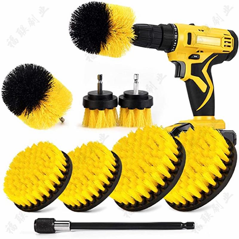 Electric Drill Brush Set: Household Scrubbing & Cleaning Heads