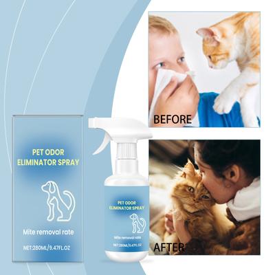 Pet Deodorant Spray To Remove Pet Odor, Spray Dry And Fresh, Convenient Spray For Cats And Dogs 280ml