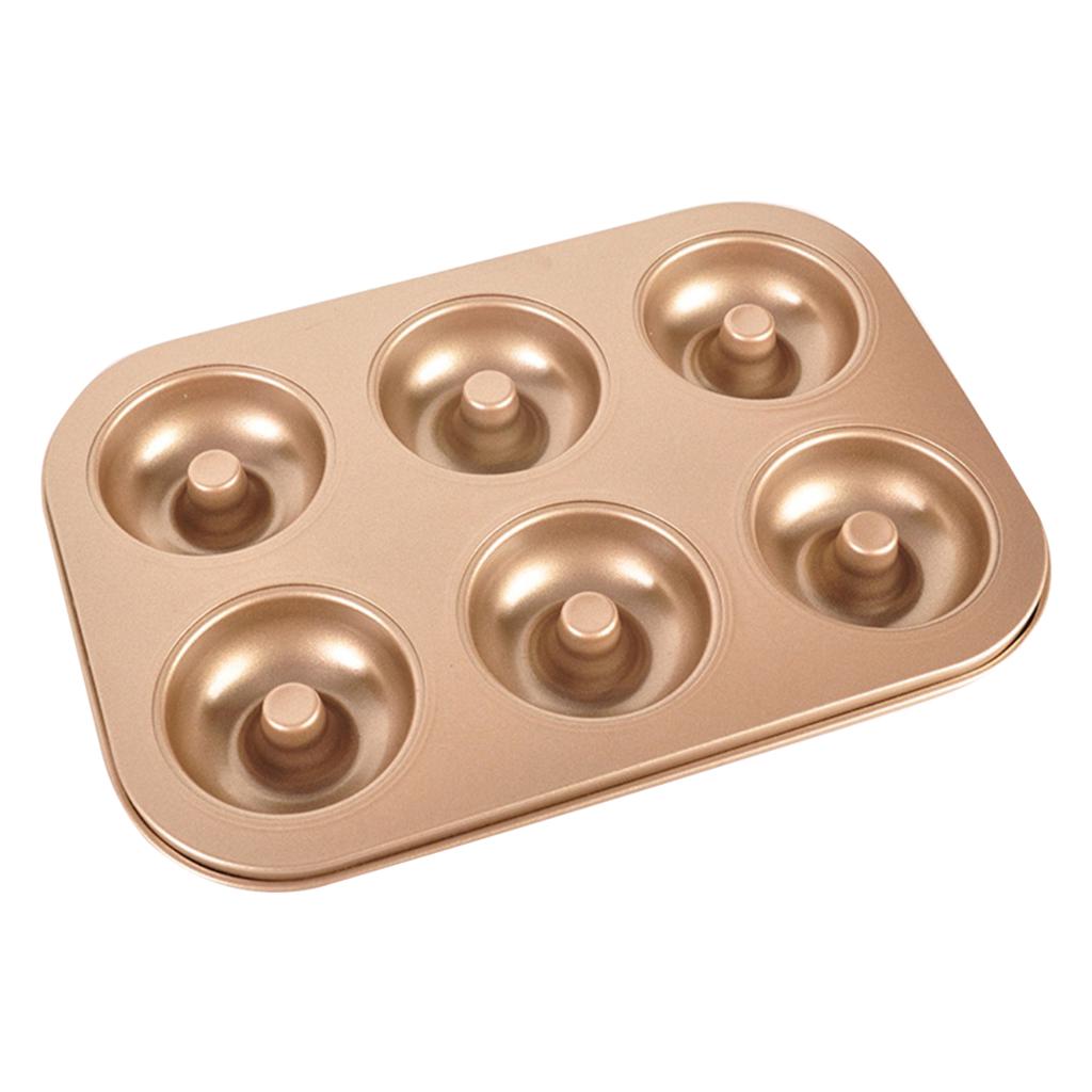 Muffinform, Schokoladen-Backform, Donut-Kuchenform, Donut-Form aus Kohlenstoffstahl, runde Tasse aus Kohlenstoffstahl, Stück, Donut-Herstellungsform