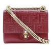 Mini Canai Shoulder Bag 8M0381 A417 Red Calfskin Women Used
