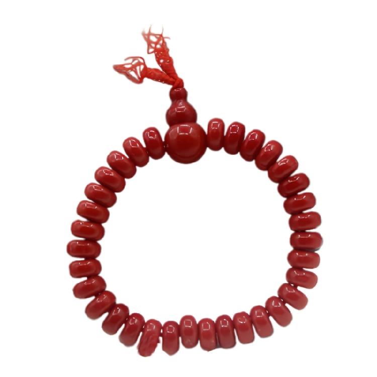 Trendy 33Pcs Beaded Wristband Lightweight Handmade Wristchain Shatterproof Jewelry For Everyday Style And Travel красный