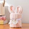 Baby Bear Hand Towel With Soft Coral Fleece For Wedding Favor And Party Decor