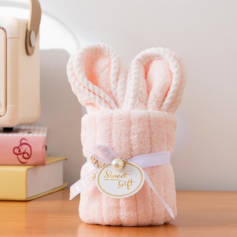 Baby Bear Hand Towel With Soft Coral Fleece For Wedding Favor And Party Decor