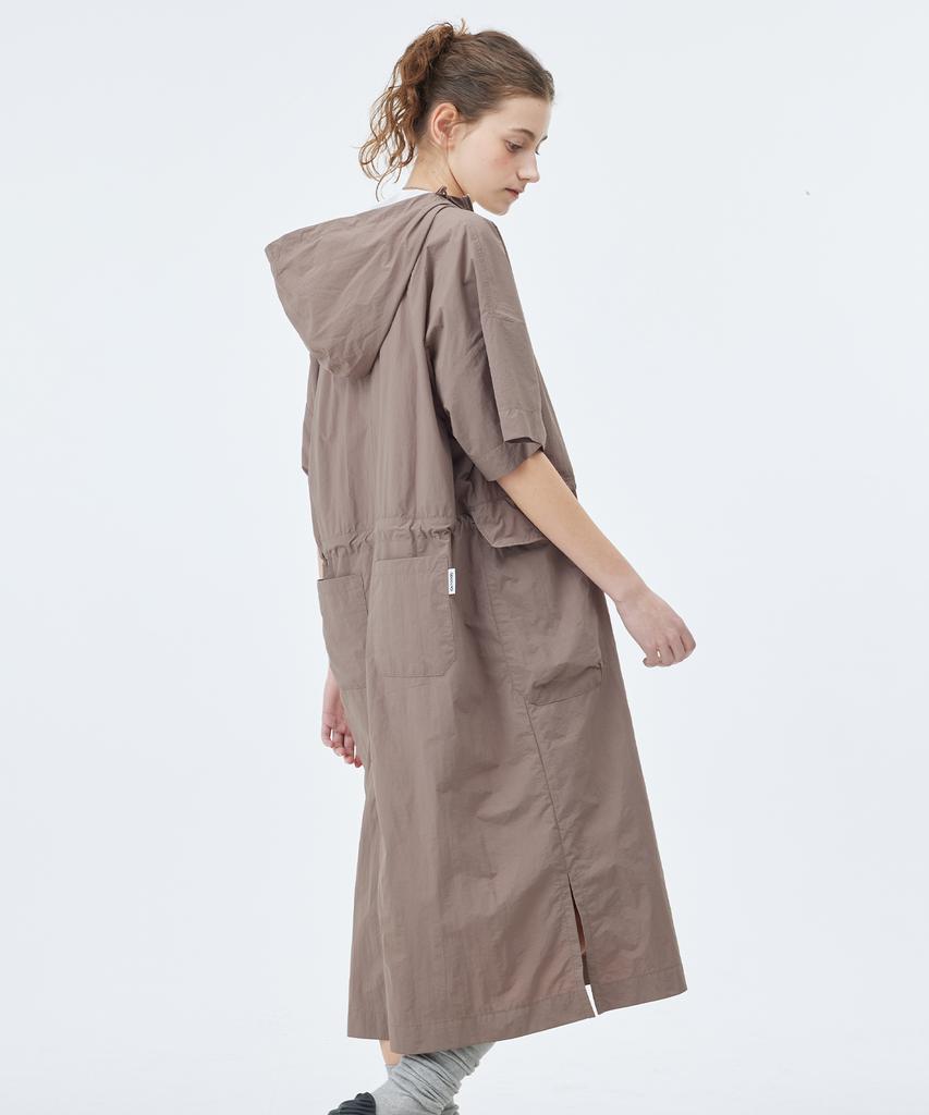 OUTDOOR PRODUCTS W Nylon Hood Onepiece (Brown)