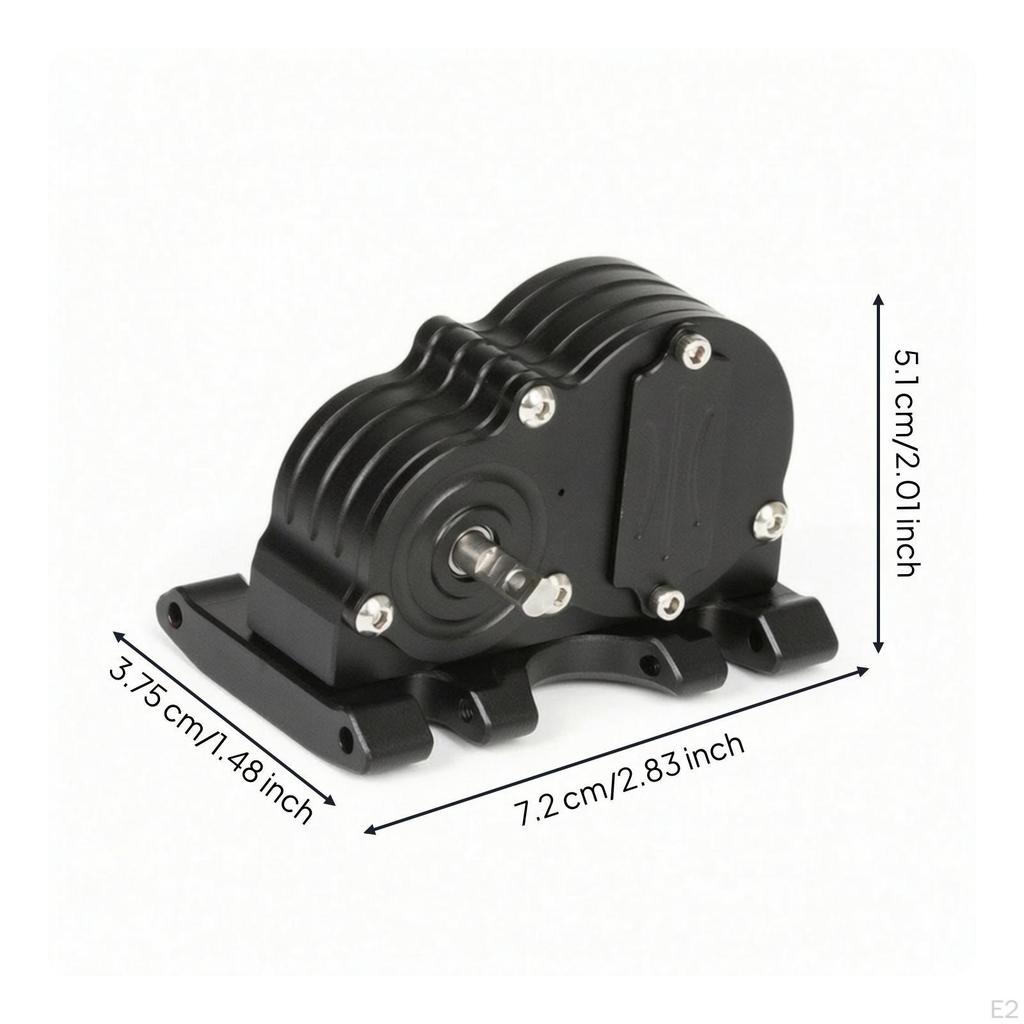 LCG Crawler Gearbox | LowProfile Compact Housing, Rigid Metal Construction, for SCX10