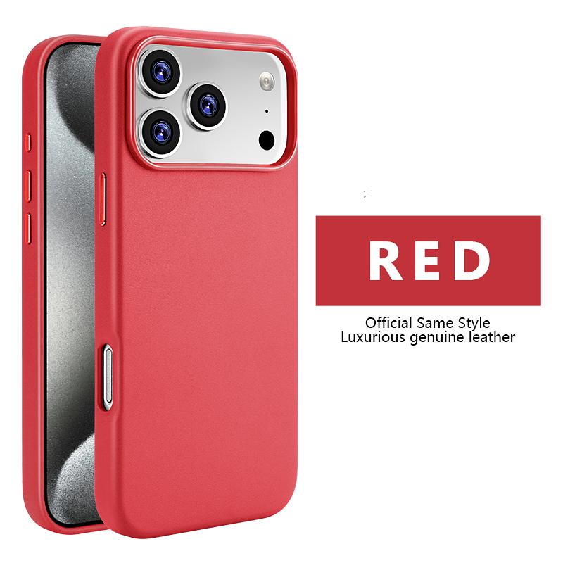 Hochwertiges Business-Leder für Magsafe Magnetische Handyhülle für Apple iPhone 17 Pro Max Air 16 Plus 15 14 13 Original Starke Magnetische Glatte Touch-Abdeckung