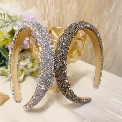 Luxus Stirnband mit vollen Strasssteinen, verdicktes Damen-Stirnband zur Höhenvergrößerung, neues koreanisches Design, Haarschmuck