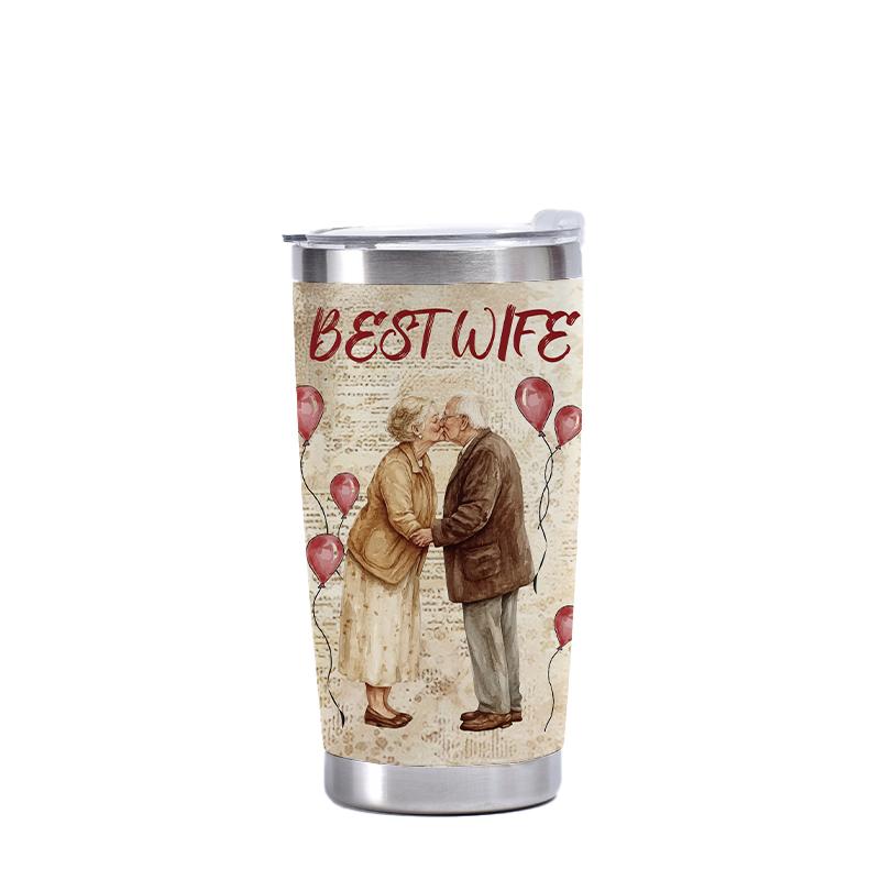 304 Stainless Steel Car Cup Hot And Cold Outdoor Car Water Cup 20oz Thermos Bottle With Straw Brush Water Bottle Coffee Mug