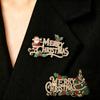Exquisite Christmas Brooch Rhinestone Santa Claus Brooch Fashion Christmas Pin Men