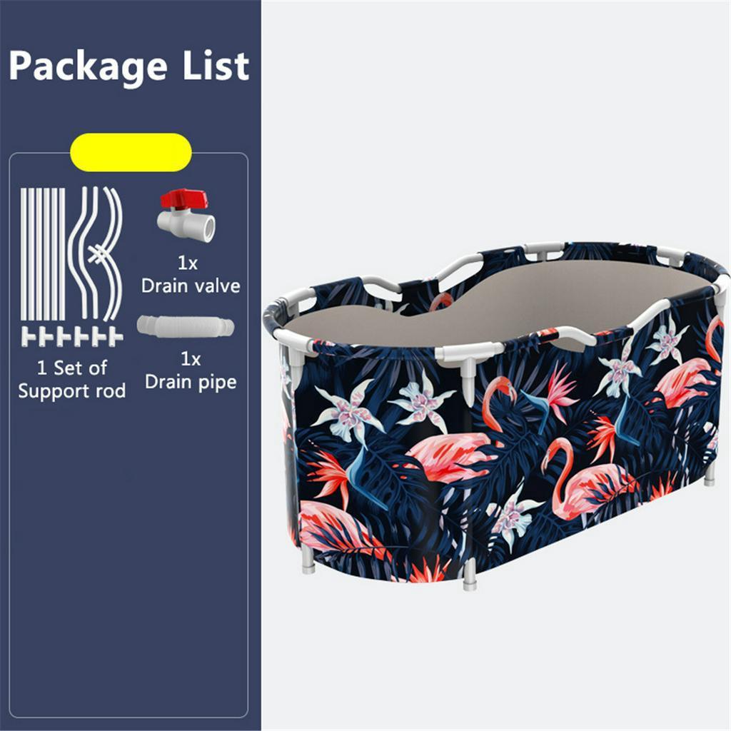 

Портативная ванна, ванна для взрослых, детский бассейн, спа, сауна, ванна, складная семейная ванна, ванны для хранения, водяная ванна для помещения, 46x27,6x23,6 дюйма Flamingo