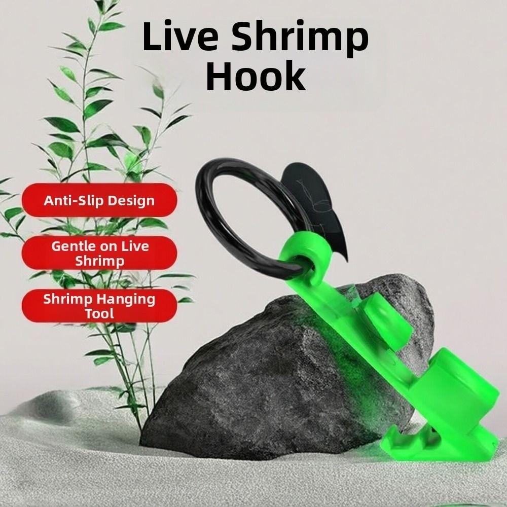 5Pcs Sharp Barbed Luminous Live Shrimp Hooks Anti-entanglement Fishing Hooks String Hook  for Shrimp