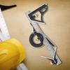 Combination Set with Square, Center and Reversible Protractor Head and Blade - 12" Blade Length, Cast Iron Heads, Hardened Steel