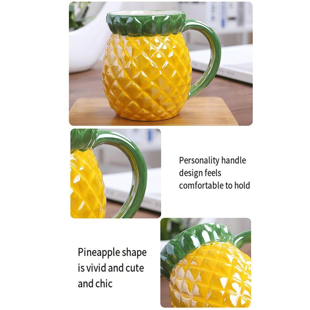 Exquisite Fruit Shape Coffee Mug Creative Durable 3D Ceramic Cup Heat-resistant Porcelain Water Cups Tea