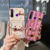 Card Slot Shockproof Phone Case For OPPO Realme5 Pro/Realme Q Anti-knock Fashion Design Card Sleeve Back Cover Card Bag