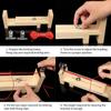 Wooden Frame Rope Weaving Workbench Rope Knitting Rope Fixing Tool Bracelet Weaver Tool Wristband Maker Rope Braiding Tool