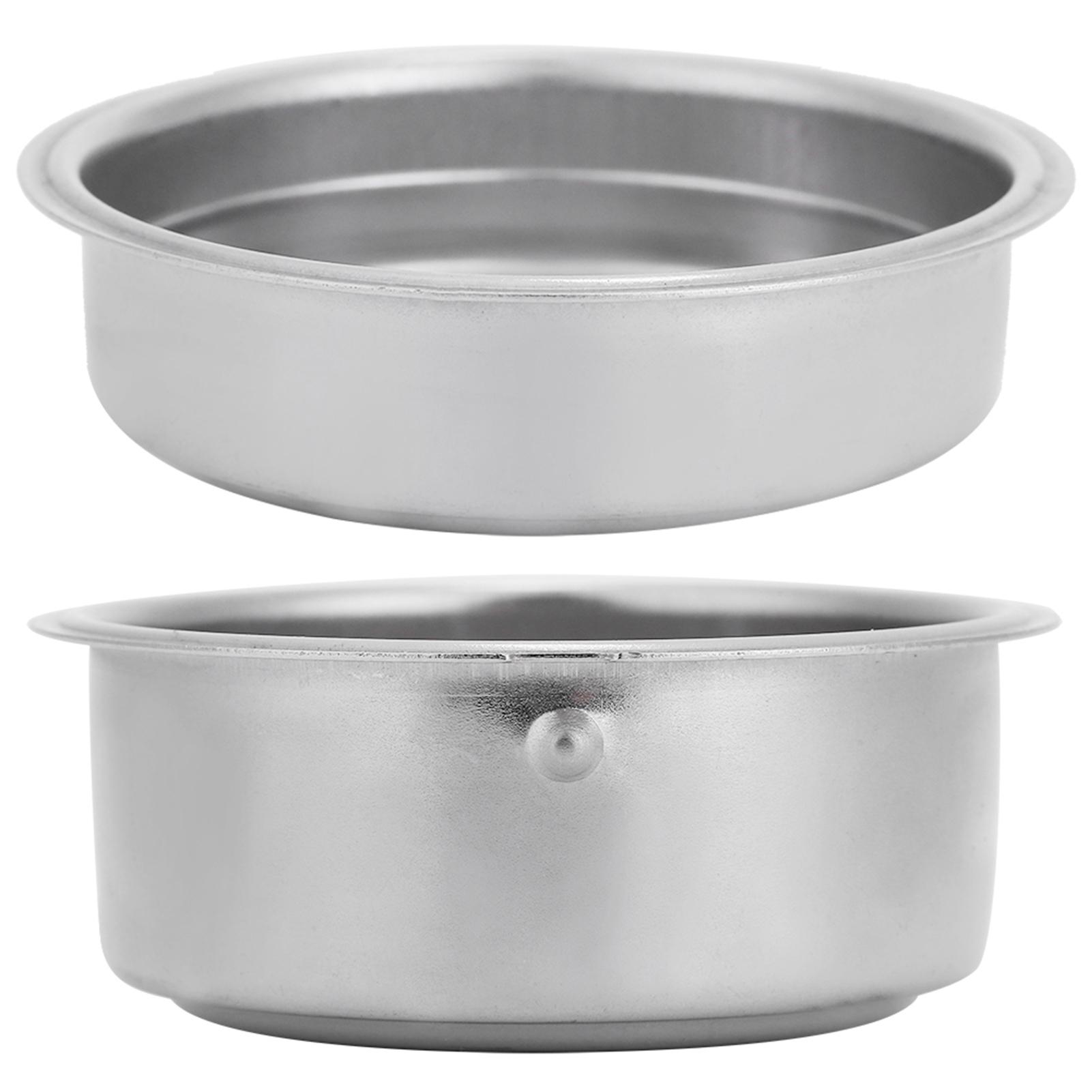 

51mm 1/2Cups Stainless Steel Coffee Machines Pressurized Filter Basket Powder Basket Double Layer Coffee Filter Bowl