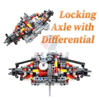 MOC High-Tech 277Pcs Steering Axle Suspension Differential Lock Building Blocks Set Compatible with DIY Bricks for Creative Play
