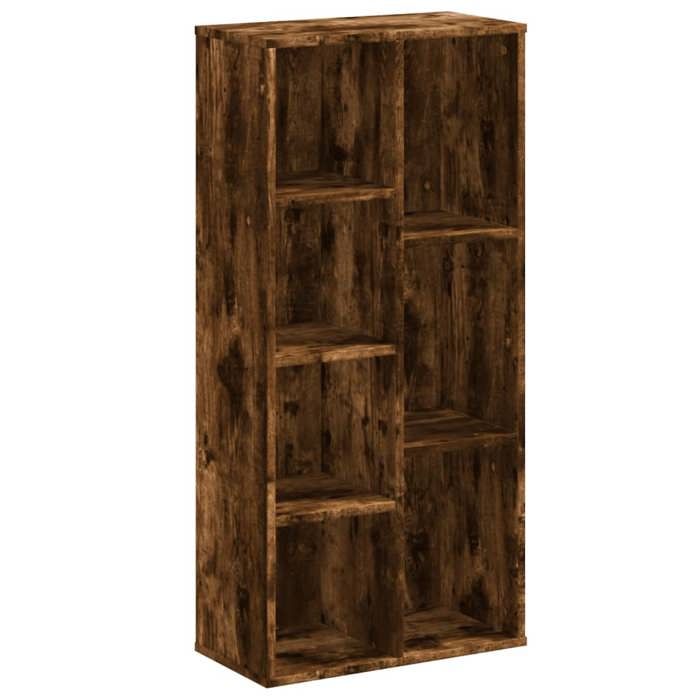 VidaXL Bookcase Smoked Oak 50x25x105 Cm Engineered Wood, Shelf, Bookshelf, Book Support, Cabinet of 852793